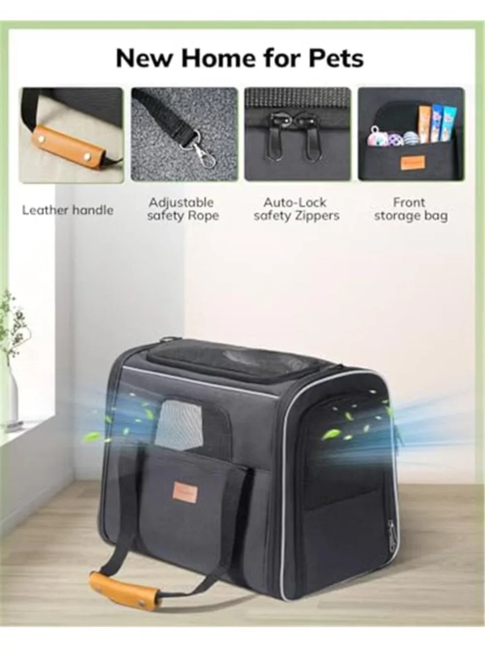 Cat Carrier - Cat Carrier Soft for Medium or Large Cats up to 20lbs,